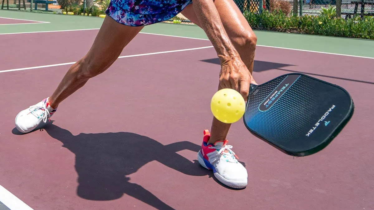 Hitting a Backhand Attack Shot Off a Bounced Ball in Pickleball