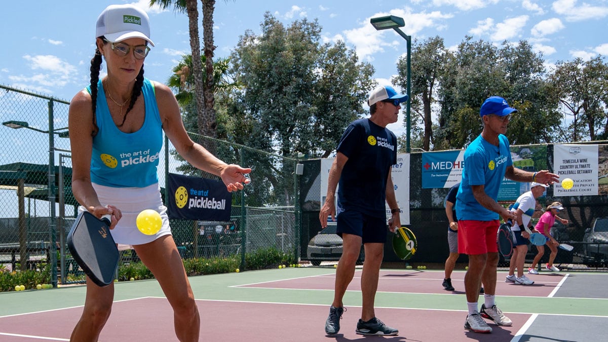 Pickleball Passing Drill for Multiple Players