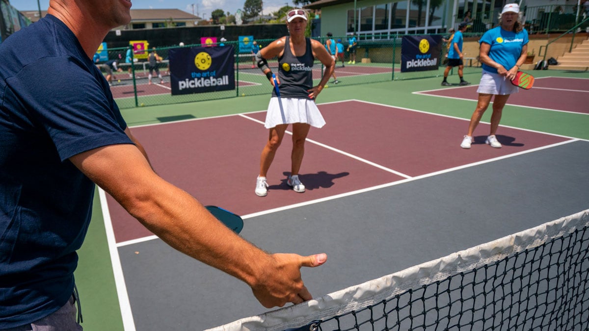 When to Move to Mid-Court in Pickleball
