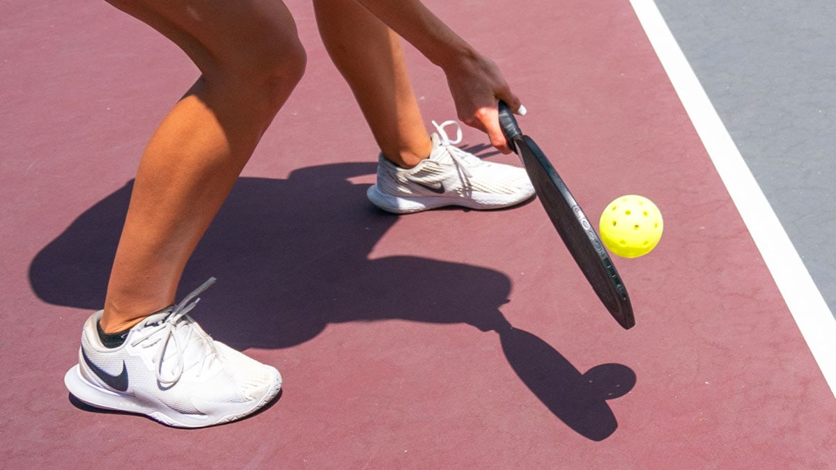 How to Hit a Volley off of a low shot in Pickleball